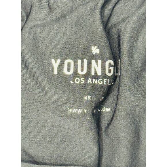 YoungLA MENS ATHLETIC WORKOUT GYM SHORTS LOGO BURGUNDY SZ M ATHLEISURE - Picture 5 of 6